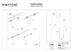 Spot pe sina Elti Maytoni TR005-4-12W-DS-BW