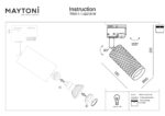 Spot pe sina Focus Design Maytoni TR011-1-GU10-W