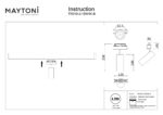 Spot pe sina Focus LED Maytoni TR019-2-15W4K-B