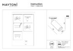 Spot pe sina Focus LED Maytoni TR021-1-12B3K-W-B
