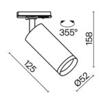Spot pe sina Focus LED Maytoni TR021-1-12W4K-W-D-W