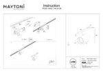 Spot pe sina Focus LED Maytoni TR243-18W2.7-6K-B-DE