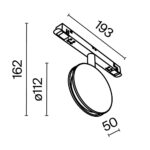 Spot pe sina Outline Maytoni TR090-2-6W3K-B