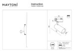 Spot pe sina Vuoro Maytoni TR029-3-10W3K-S-B