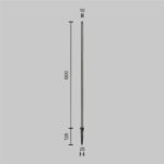 Stalp iluminat gradina si alei Spear Maytoni O441FL-L1GF3K1