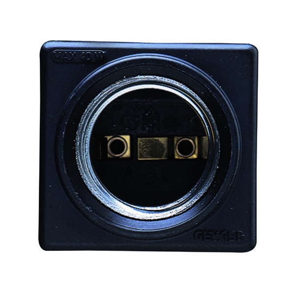 Suport Lampa - E27 - Max 40W - Negru - 2 Module - Sistem