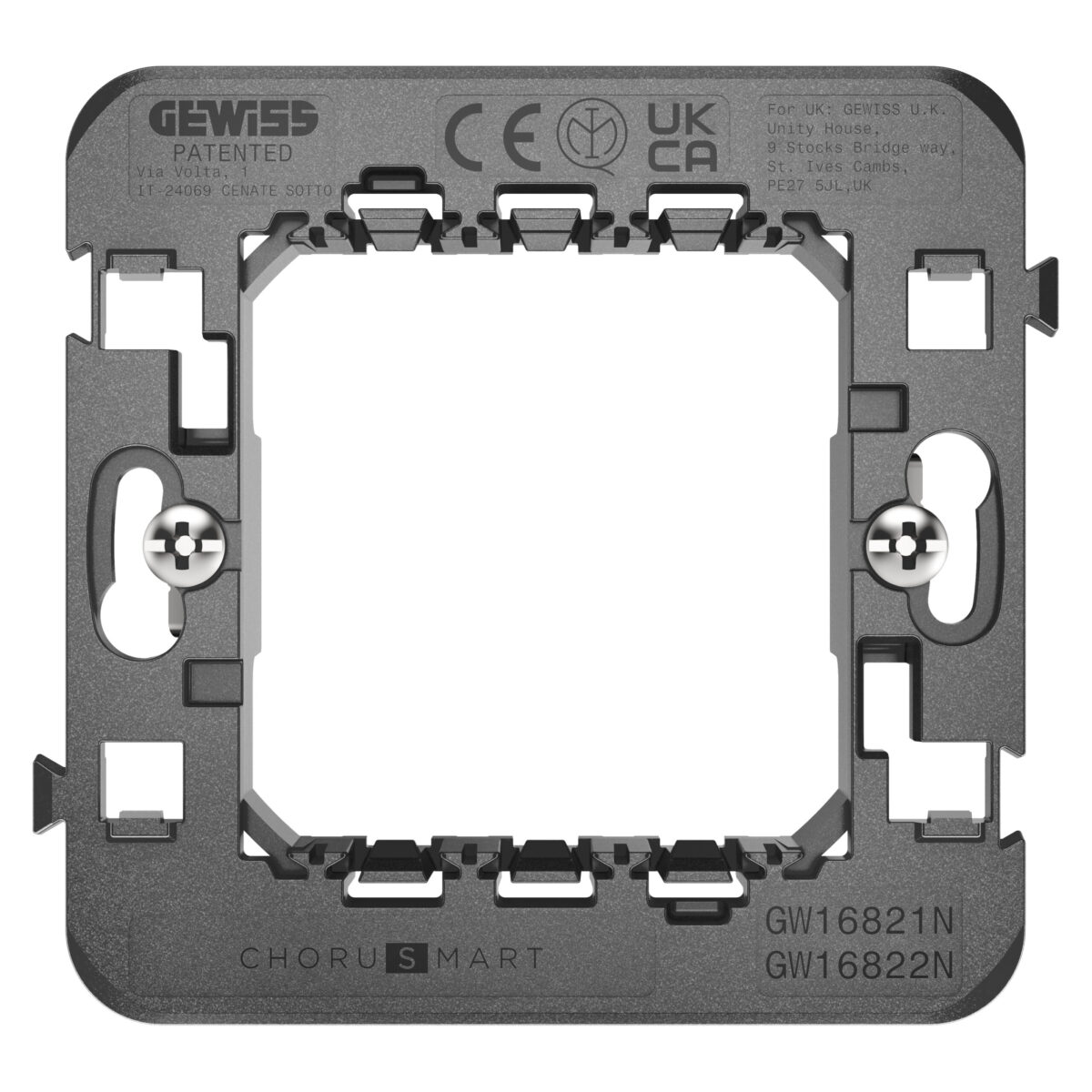 Suport Standard International - 2 Module cu Ambreiaje de Fixare - Pentru rama ornament EGO - Smart - CHORUSMART