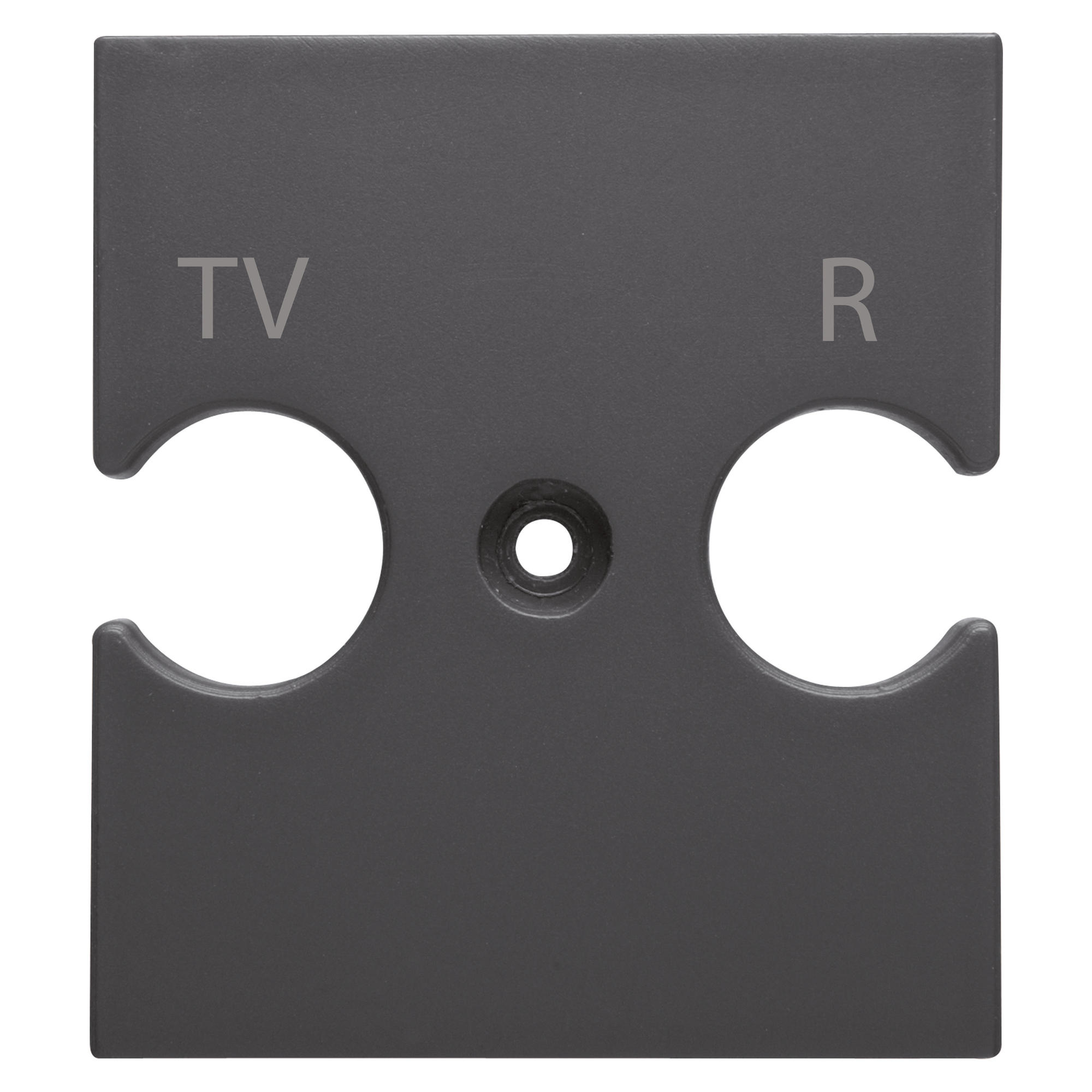 Suport Universal - Priza Combinata Tv-r - Negru Satinat - CHORUSMART