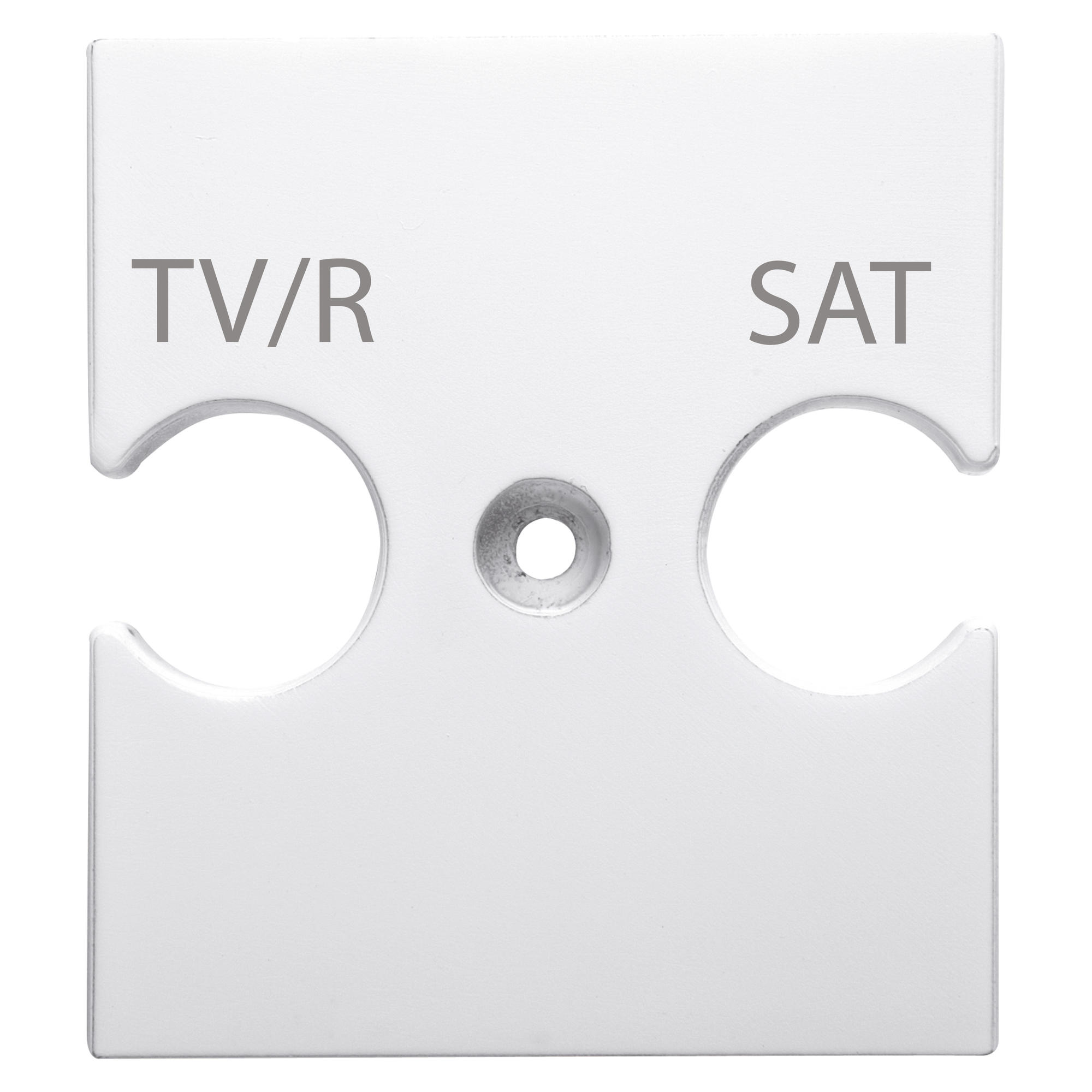 Suport Universal - Priza TV/R-sat Combinata - Alb Satinat - CHORUSMART