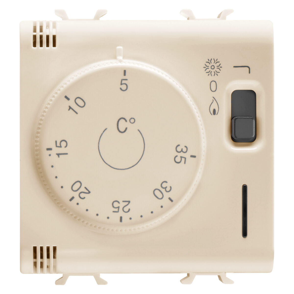 Termostat - 230V c.a. 50/60Hz - 2 Module - Ivory - CHORUSMART