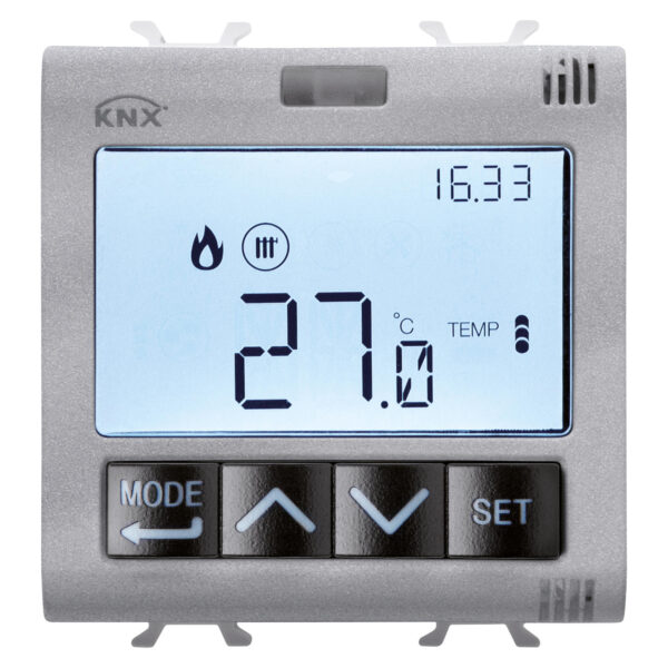 Termostat cu Management Umiditate - KNX - 2 Module - Titan - CHORUSMART