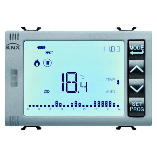 Termostat Temporizat/Programator cu Gestionare A Umiditatii - KNX - 3 Module - Titan - CHORUSMART