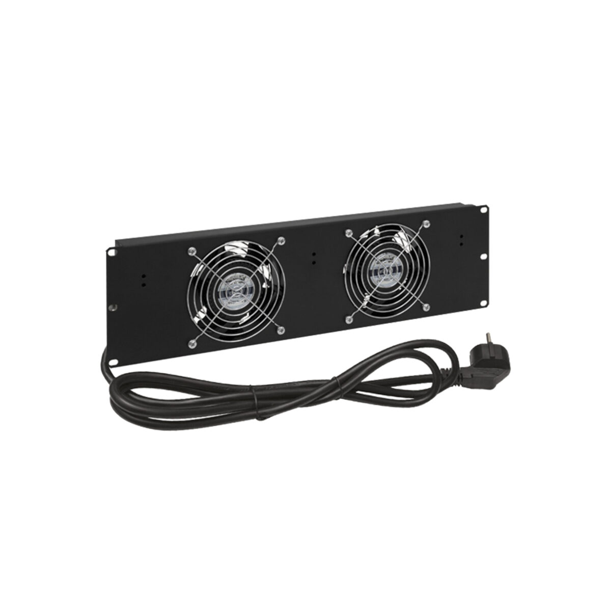 Unitate de Circulatie A Aerului - Dulapuri Rack de 19'' pentru Pardoseala - 2 Ventilatoare si Termostat - Negru