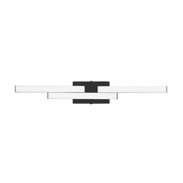 Aplica baie Atom 14W 4000K, Negru si Aluminiu, Acrilic Nova Luce