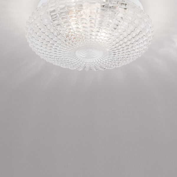 Aplica baie Clam 24W, Alb, Transparent si Sticla, Metal Nova Luce
