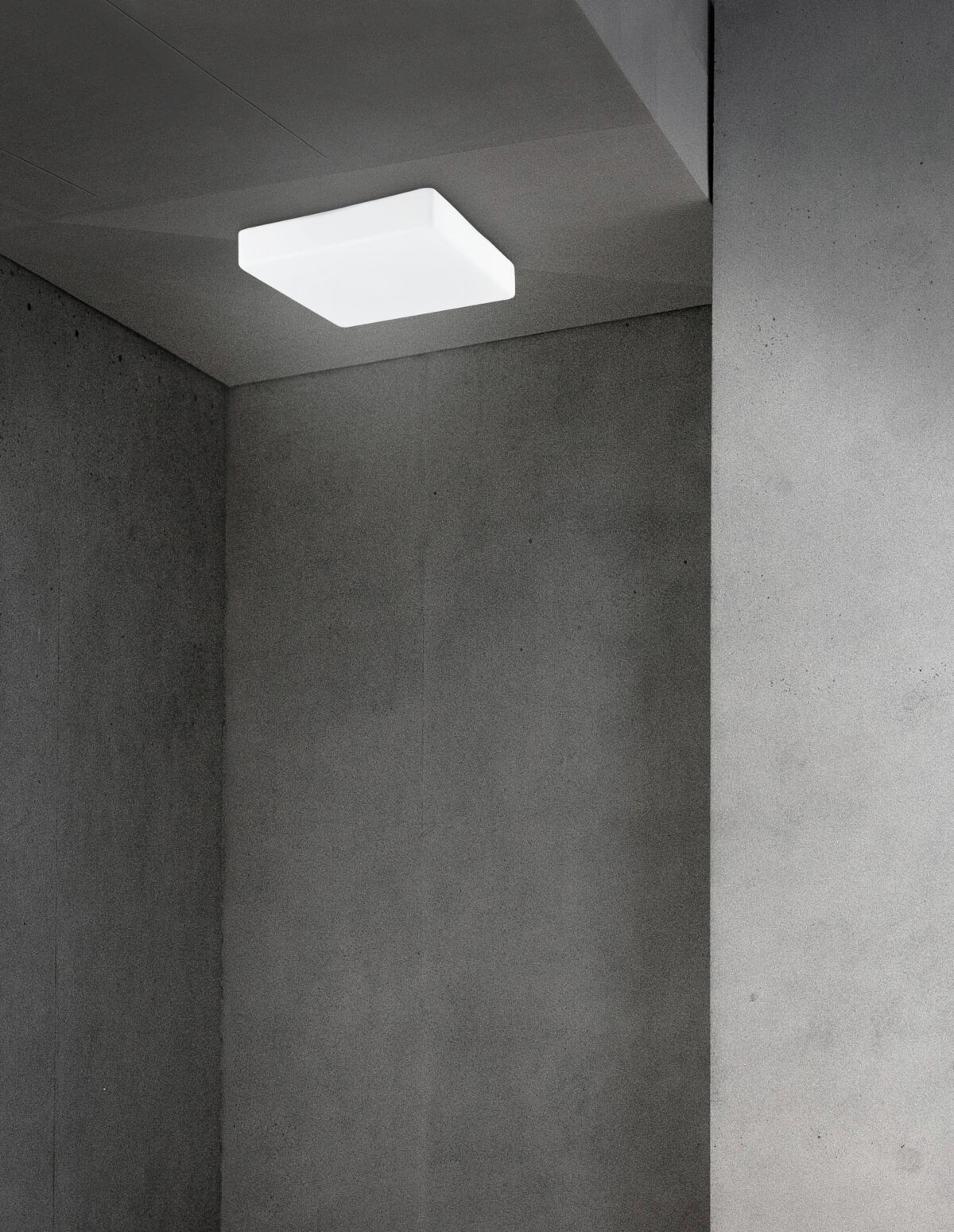 Aplica baie Cube 12W, Alb si Sticla, Metal Nova Luce