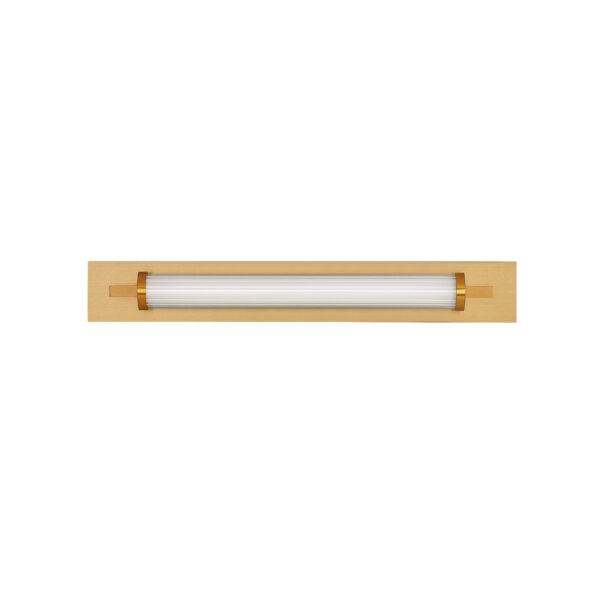Aplica baie Fasko 13W 3000K, Auriu si Sticla, Metal Nova Luce