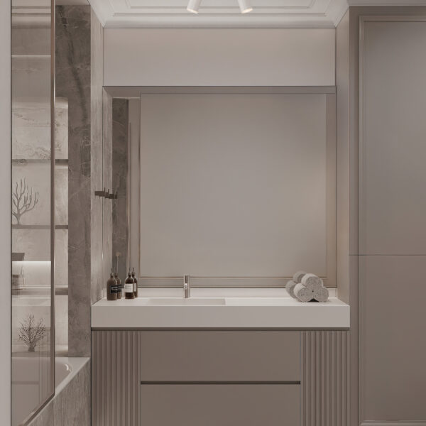 Aplica baie Mao 20W, Alb si Aluminiu, Acrilic Nova Luce