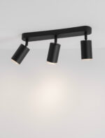 Aplica baie Mao 30W, Negru si Aluminiu, Acrilic Nova Luce
