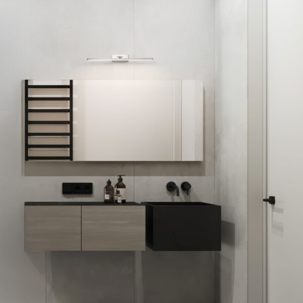 Aplica baie Marel 12W 3000 | 4000K, Crom si Otel, Aluminiu, Acrilic Nova Luce