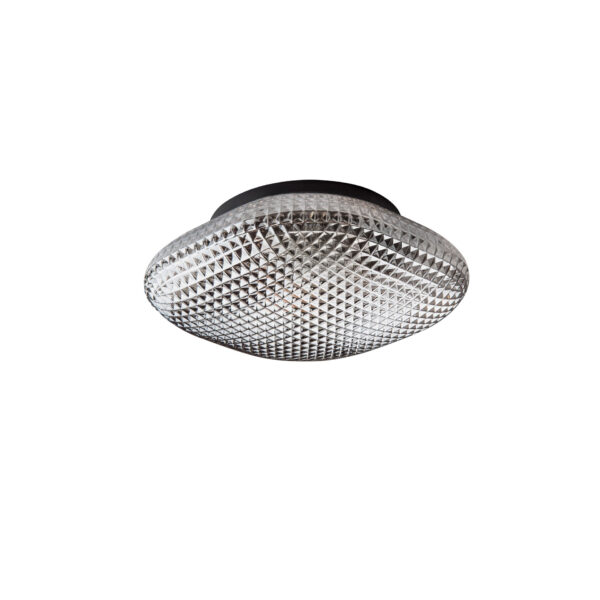 Aplica baie Sens 12W, Negru, Fumuriu si Sticla, Metal Nova Luce