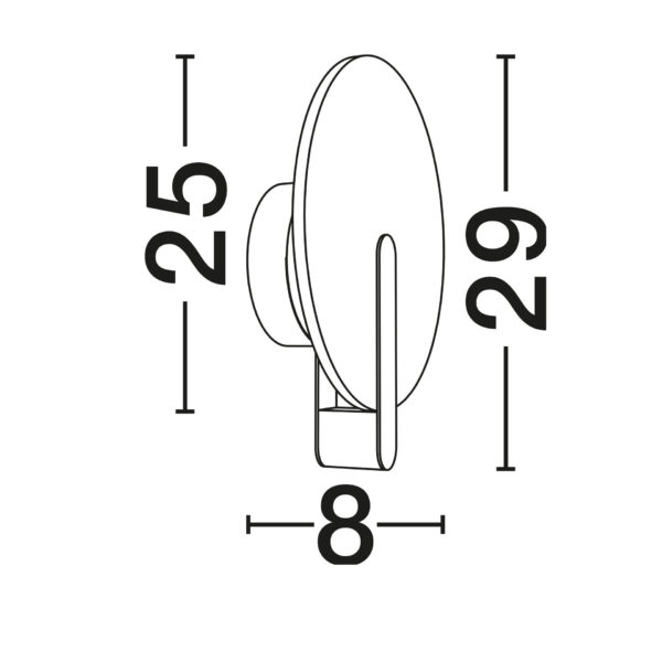 Aplica de perete Aider 6W 3000K, Negru si Otel, Aluminiu, Alabastru artificial Nova Luce