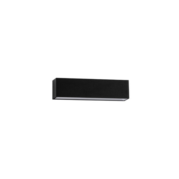 Aplica de perete Allure 8W 3000K, Negru si Aluminiu Nova Luce