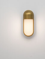 Aplica de perete Arrow 9W 3000K, Auriu si Aluminiu Nova Luce