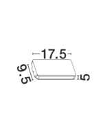 Aplica de perete Artu 10W 3000K, Alb si Aluminiu Nova Luce