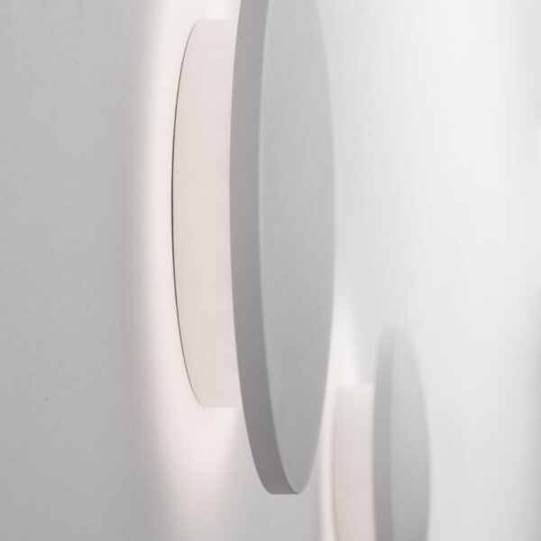 Aplica de perete Astrid 6W 3000K, Alb si Aluminiu, Metal, Acrilic Nova Luce