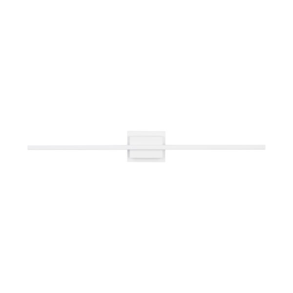 Aplica de perete Azure 21W, Alb si Aluminiu, Acrilic Nova Luce