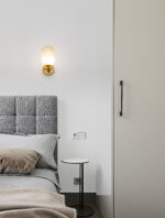 Aplica de perete Balor 5W, Alb, Auriu si Sticla, Metal Nova Luce