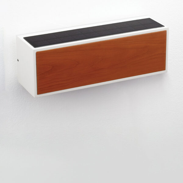 Aplica de perete Brown 2W 3000K, Alb, Maro si Aluminiu, Lemn Nova Luce