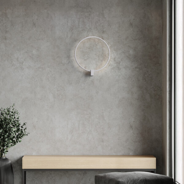 Aplica de perete Cercio 21W 3000 | 2700 | 4000K, Alb si Aluminiu Nova Luce