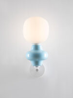 Aplica de perete Clio 5W, Albastru si Sticla, Metal, Ceramica Nova Luce