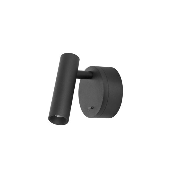 Aplica de perete Clip 3W 3000K, Negru si Aluminiu Nova Luce