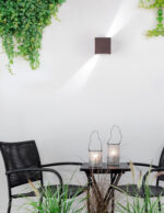 Aplica de perete Como 6W 3000K, Maro si Aluminiu Nova Luce