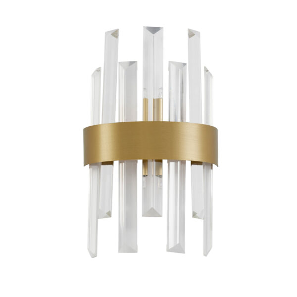 Aplica de perete Crown 10W, Auriu si Metal, Cristal Nova Luce