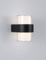 Aplica de perete Darf 10W 3000K, Negru si Aluminiu Nova Luce