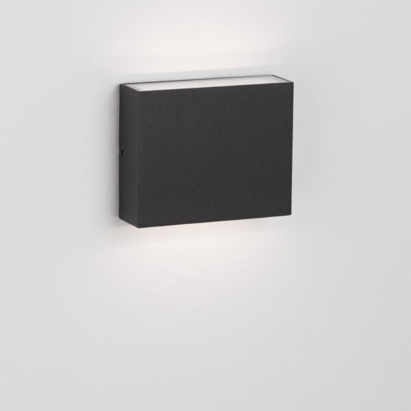 Aplica de perete Dewi 8W 3000K, Negru si Aluminiu Nova Luce