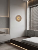 Aplica de perete Dorell 14W 3000 | 2700 | 4000K, Maro si Otel, Aluminiu, Acrilic Nova Luce