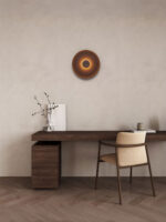 Aplica de perete Dorell 6W 3000 | 2700 | 4000K, Maro si Otel, Aluminiu, Acrilic Nova Luce