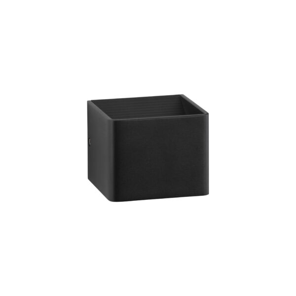 Aplica de perete Epic 6W 3000K, Negru si Aluminiu Nova Luce