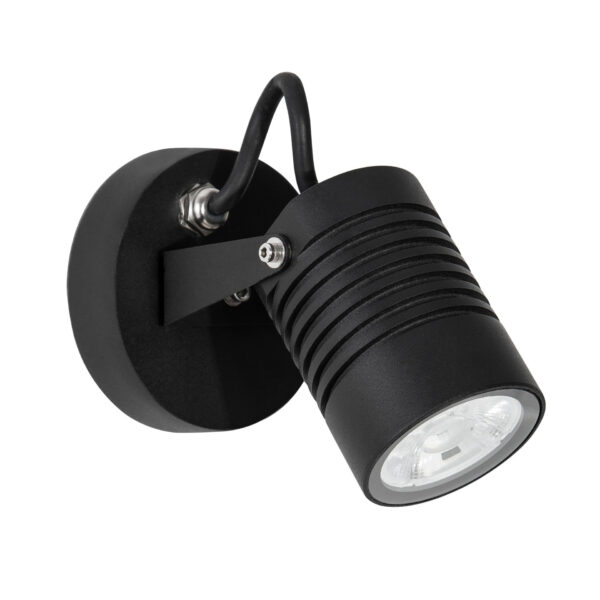 Aplica de perete Fend 10W 3000K, Negru si Aluminiu Nova Luce
