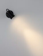Aplica de perete Fend 10W 3000K, Negru si Aluminiu Nova Luce