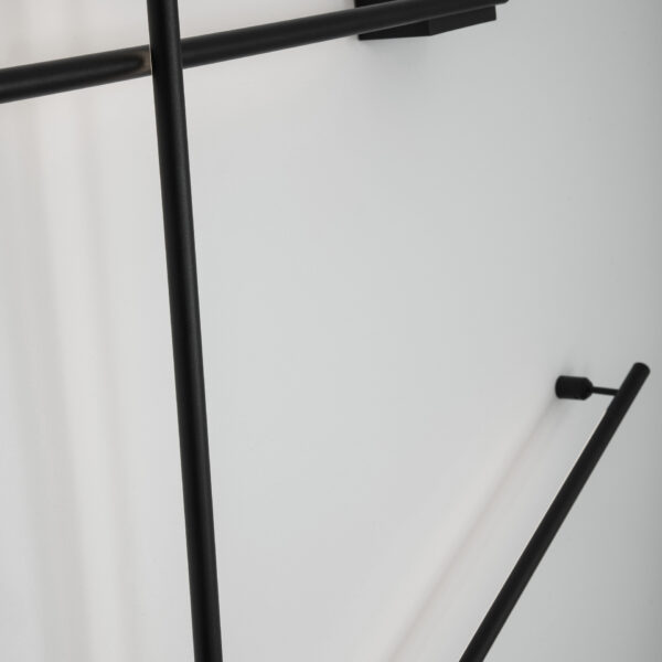 Aplica de perete Gropius 15W 3000K, Negru si Aluminiu Nova Luce