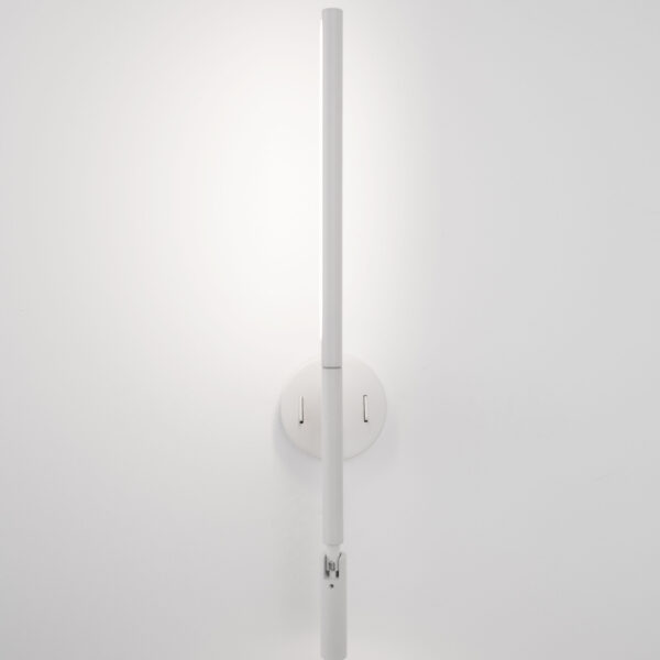 Aplica de perete Handy 9W 3000K, Alb si Aluminiu, Acrilic Nova Luce