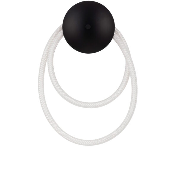 Aplica de perete Ilane 17W 3000K, Negru si Otel, Silicon Nova Luce