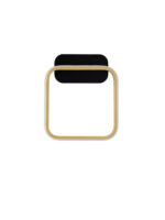 Aplica de perete Imar 13W 3200 K, Negru, Auriu si Otel, Aluminiu Nova Luce
