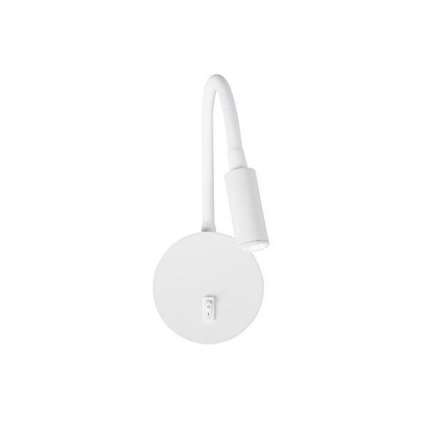 Aplica de perete Jaco 3W 3000K, Alb si Aluminiu Nova Luce